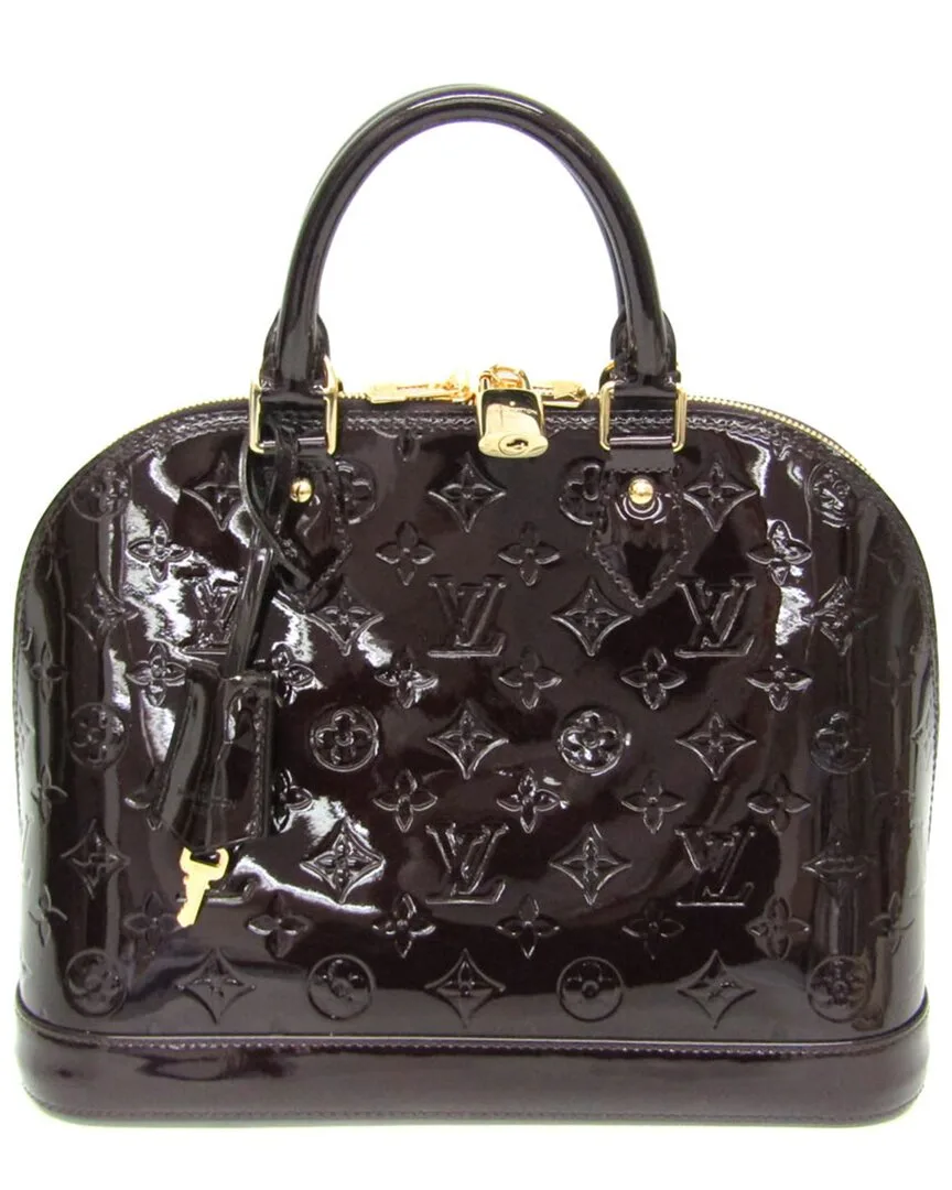 Amarante Monogram Vernis Alma Pm (authentic Pre-Loved) by Louis Vuitton