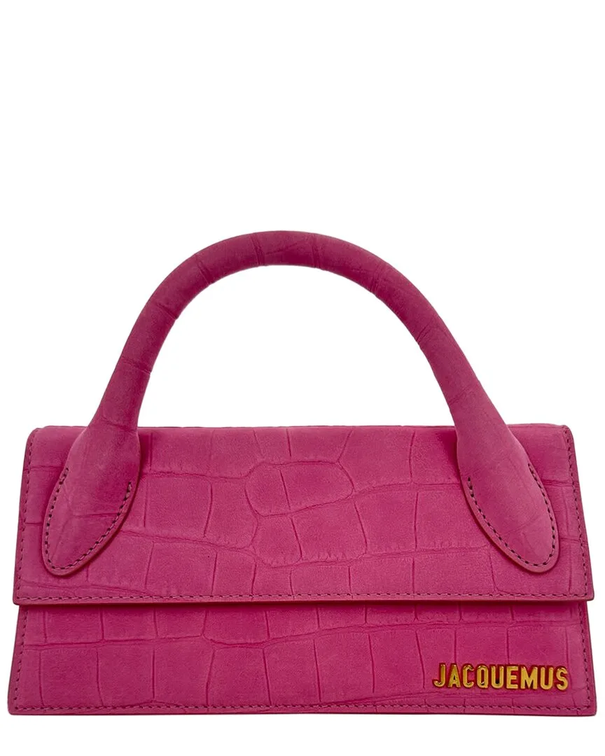 Abstract Leather Le Chiquito Long Top-Handle Bag (authentic Pre-Loved) by JACQUEMUS