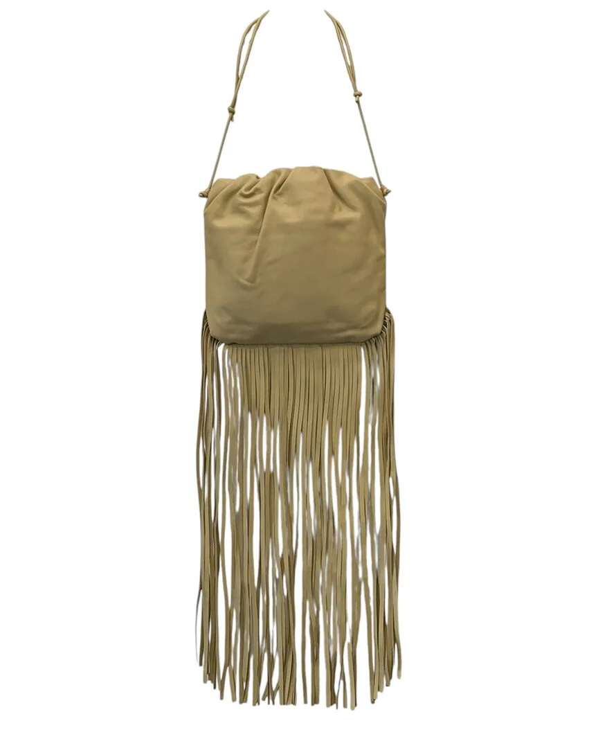 Yellow Leather the Fringe Pouch (authentic Pre-Loved) by Bottega Veneta