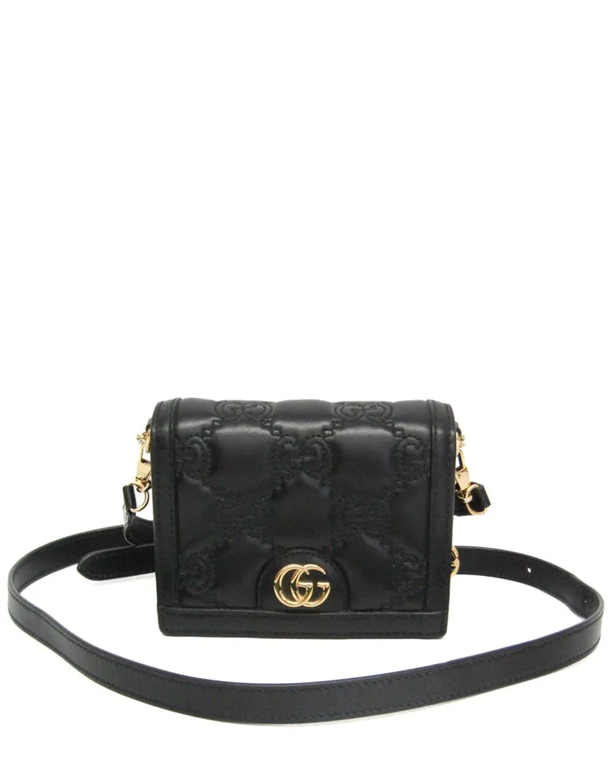 Black Leather Shoulder Bag (authentic Pre-Loved) by Gucci