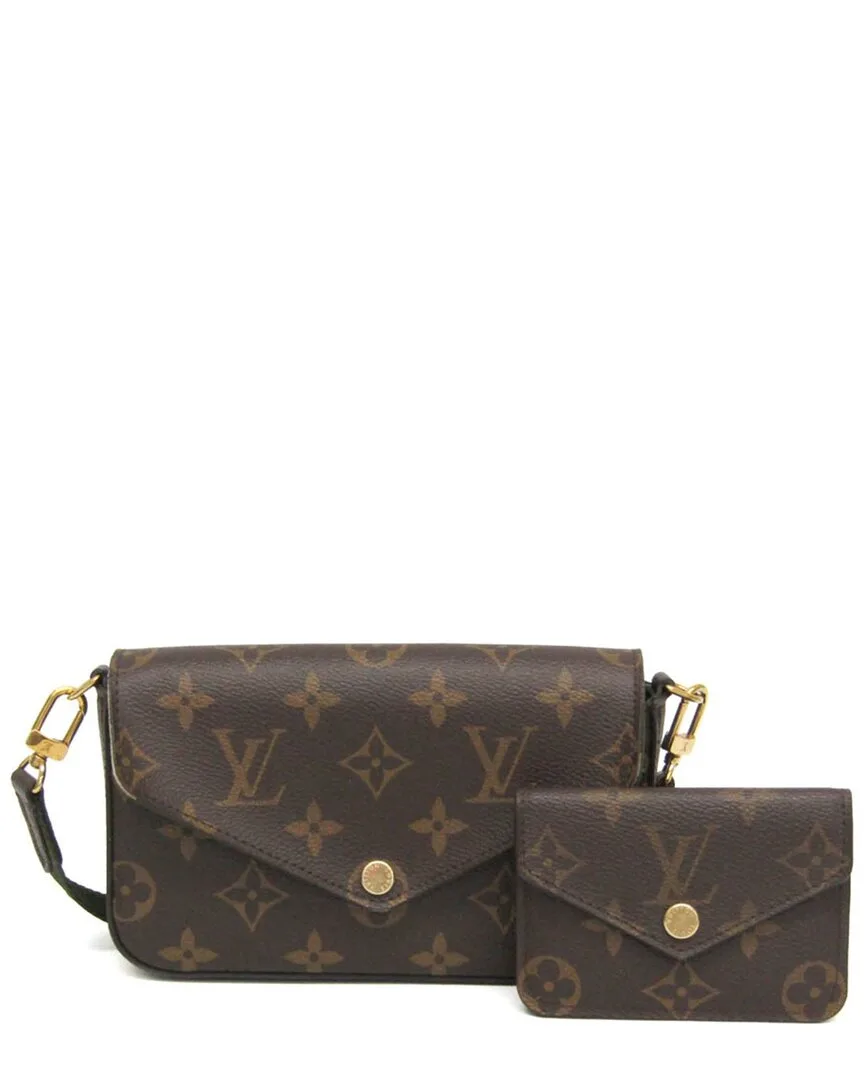 Black & Khaki Monogram Canvas Shoulder Bag (authentic Pre-Loved) by Louis Vuitton