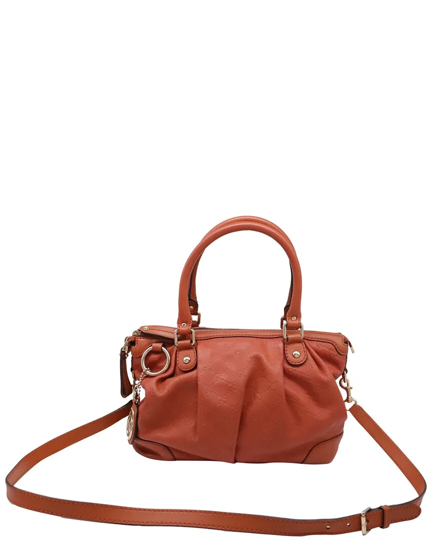Rust Guccissima Leather Sukey 2-Way Satchel Bag (authentic Pre-Loved) by Gucci