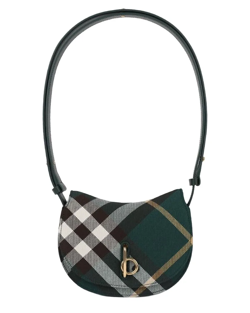 Green Polyester Mini Rocking Horse Bag (authentic Pre-Loved) by Burberry
