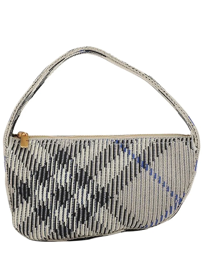 Brown Nylon Check Mini Bag (authentic Pre-Loved) by Burberry