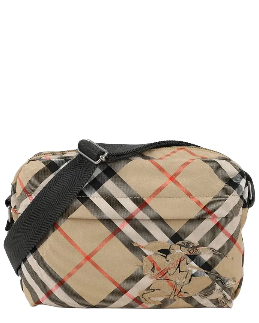 Brown Spandex Small Check Crossbody (authentic Pre-Loved) by Burberry