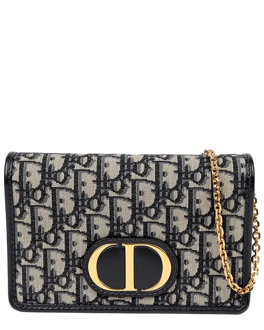 Blue Leather Montain Two-In-One Pouch Belt Shoulder Bag (authentic Pre-Loved) by Dior