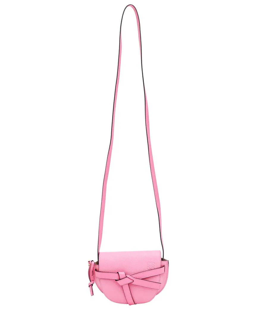 Pink Calfskin Leather Mini Gate Crossbody (authentic Pre-Loved) by LOEWE