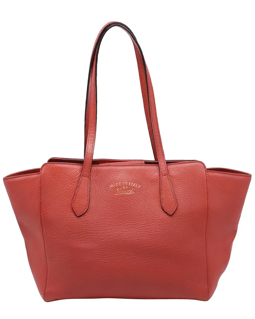 Red Leather Swing Tote (authentic Pre-Loved) by Gucci