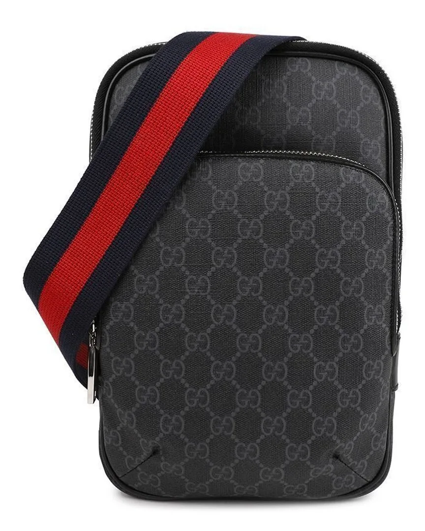 Black Canvas Gg Small Sling Bag (authentic Pre-Loved) by Gucci