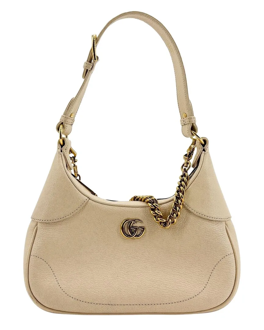 Beige Leather Aphrodite Small Shoulder Bag (authentic Pre-Loved) by Gucci