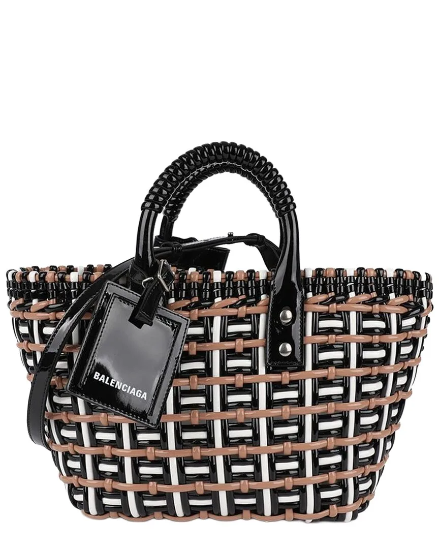 Brown Spandex Bistro Xs Basket Two-Way Tote (authentic Pre-Loved)