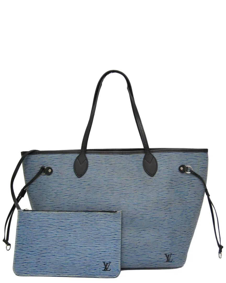 Black & Blue Epi Leather & Denim Neverfull (authentic Pre-Loved)