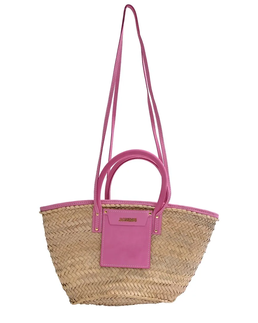 Pink Raffia Le Panier Tote (authentic Pre-Loved) by JACQUEMUS