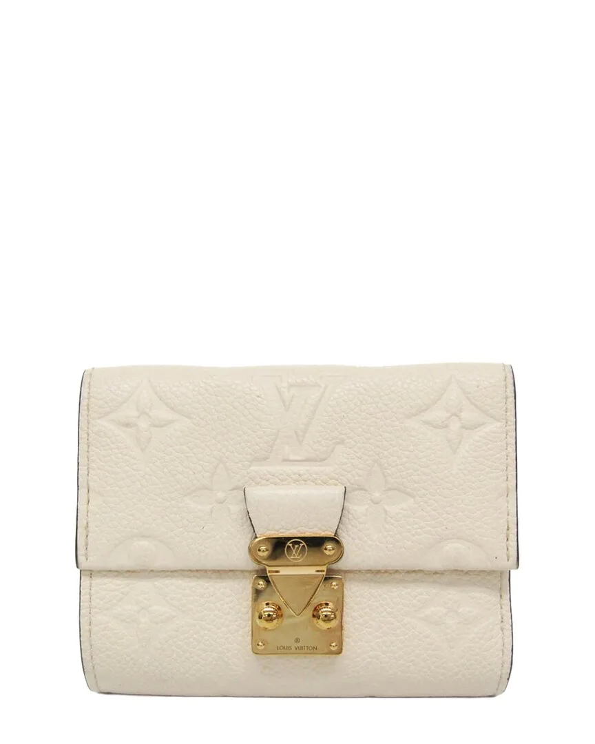 Cream & Off-White Monogram Empreinte Mtis Compact Wallet (authentic Pre-Loved)