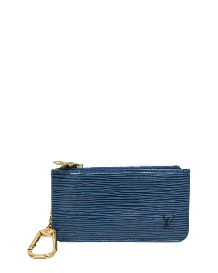 Toledo Blue Epi Leather Coin Purse (authentic Pre-Loved)
