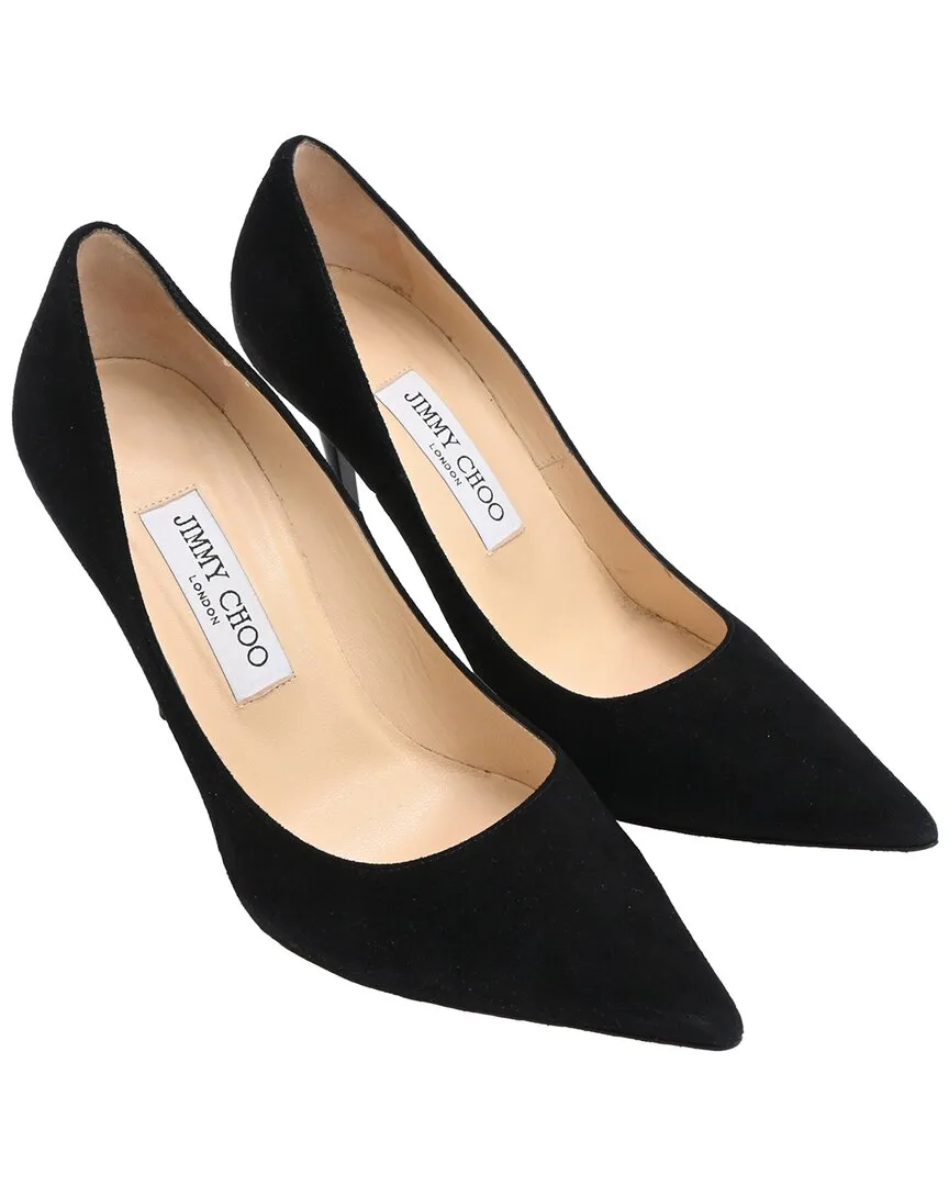 Suede Abel Pointed-Toe Pump (authentic Pre-Loved) by Jimmy Choo