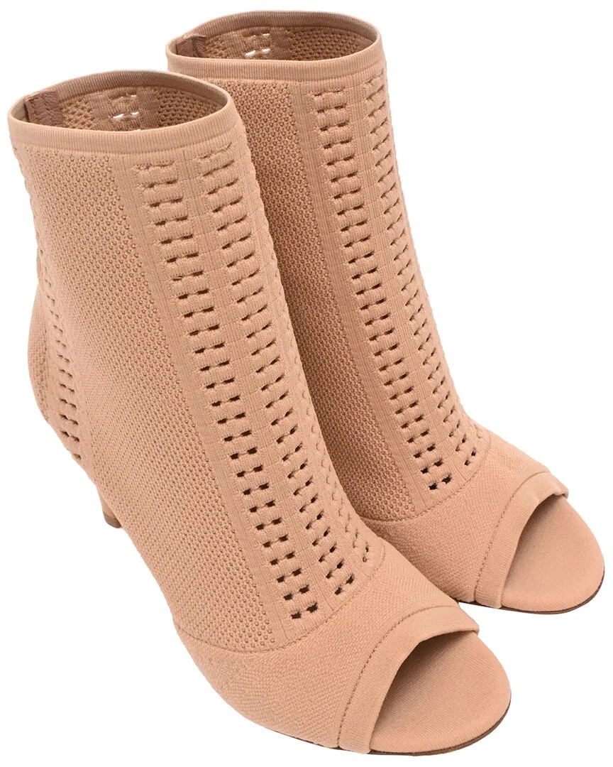 Polyester Vires Open-Toe Stretch-Knit Bootie (authentic Pre-Loved) by Gianvito Rossi