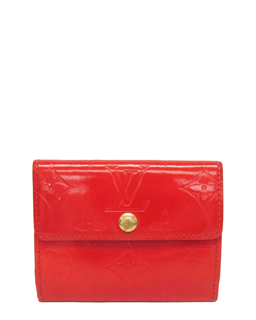 Rouge Monogram Vernis Ludlow Coin Purse (authentic Pre-Loved) by Louis Vuitton
