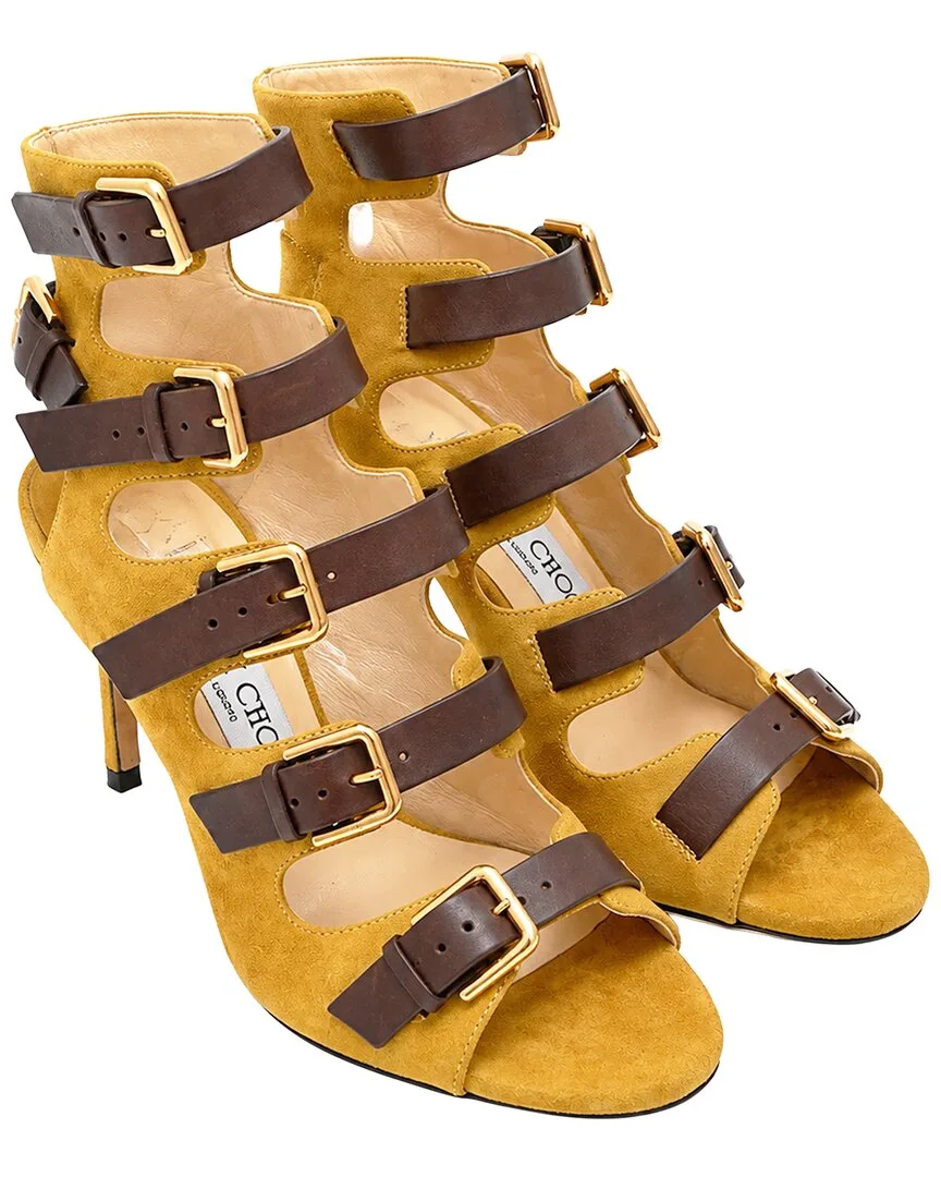 Suede Trick 110 Buckled Sandal (authentic Pre-Loved) by Jimmy Choo