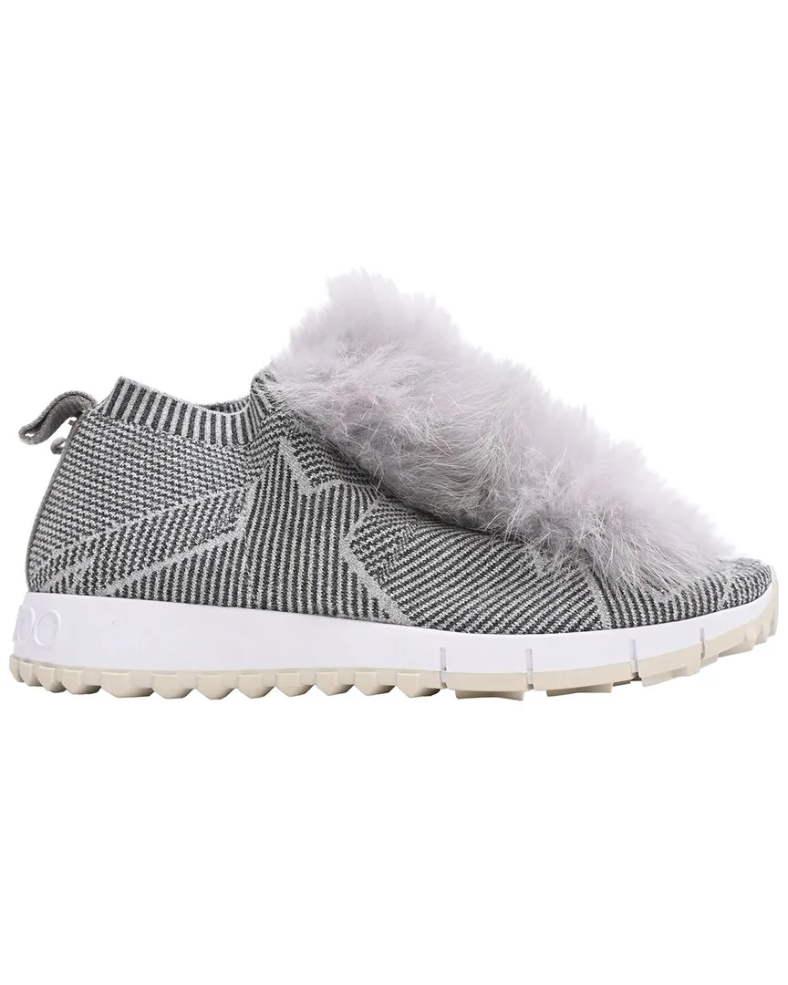 Polyamide Stretch Embellished Low-Top Sneaker (authentic Pre-Loved) by Jimmy Choo