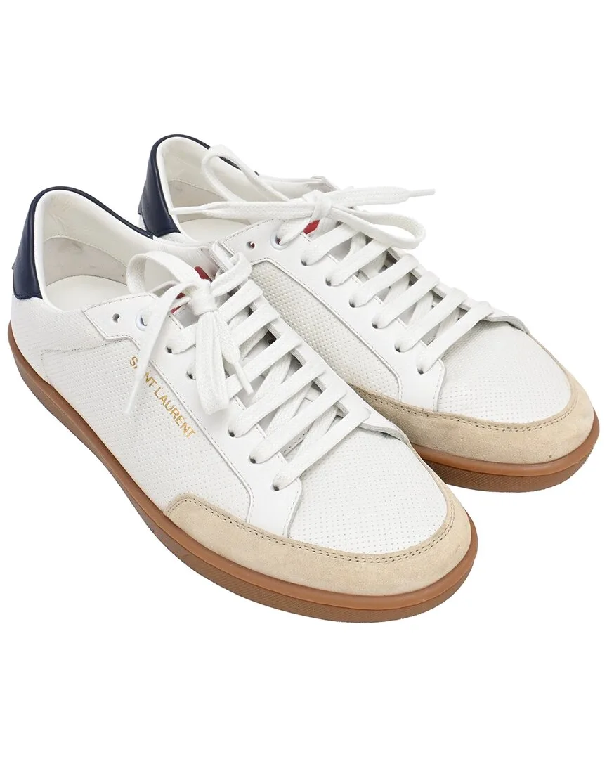 Leather Court Classic Sl/10 Sneaker (authentic Pre-Loved) by Saint Laurent