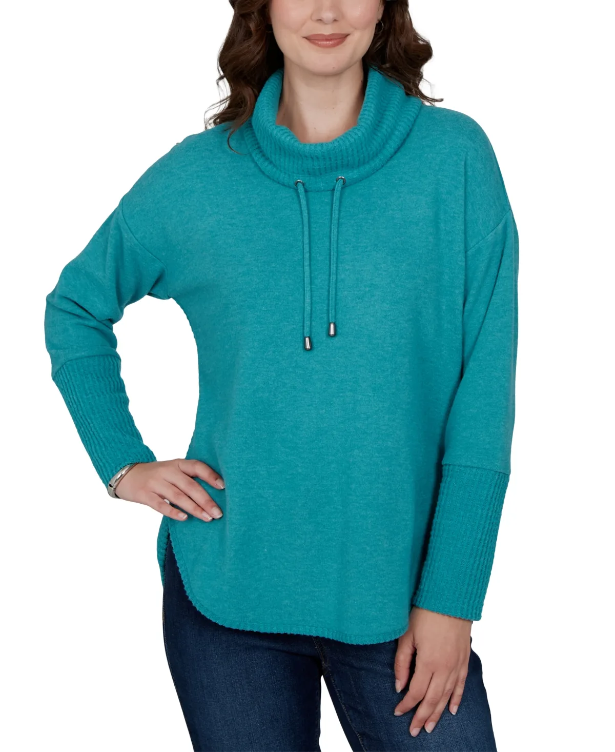 Oversized Cowl Neck Long-Sleeve Pullover by Ruby Rd