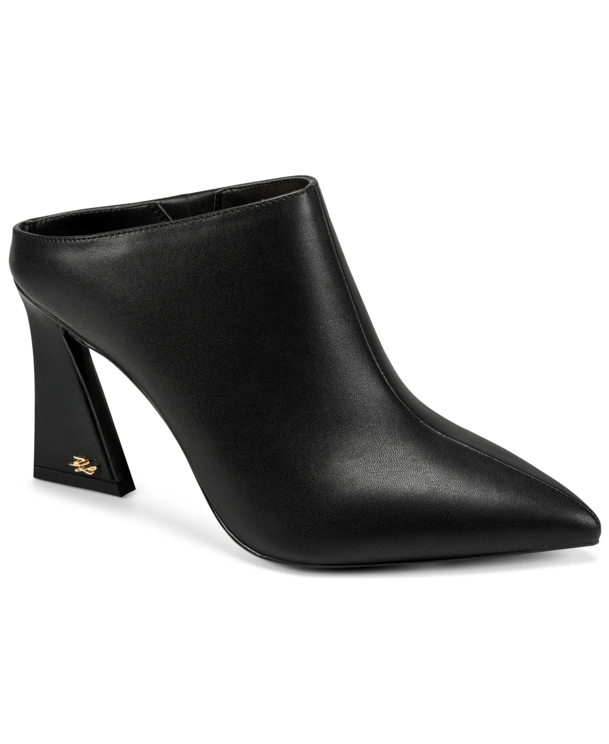 Langsten Pointed-Toe Block-Heel Heeled Mule Pumps by Karl Lagerfeld