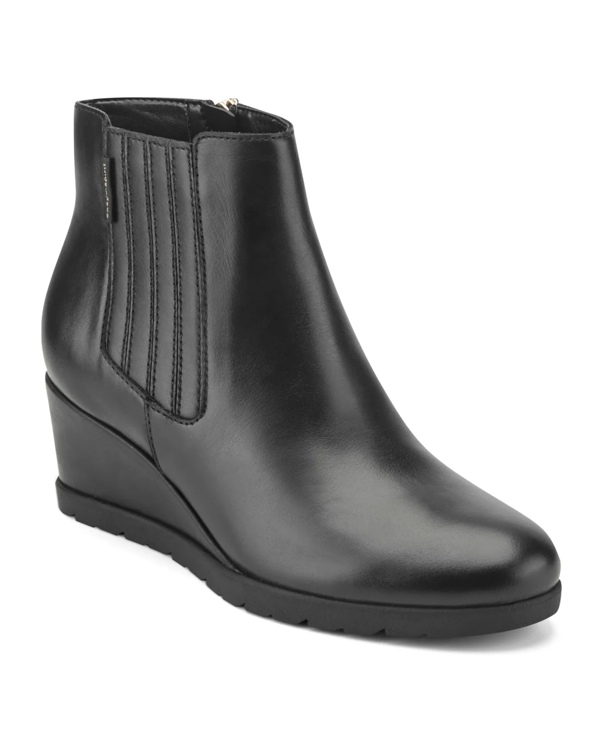 Yamaira Round-Toe Wedge Booties by Easy Spirit