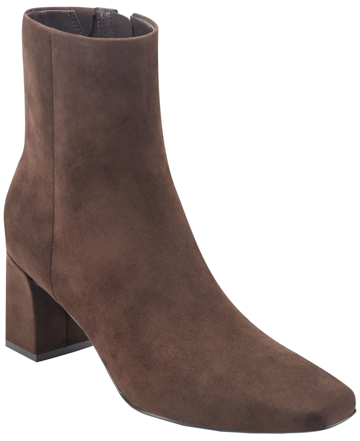 Nandy Snip Toe Block Heel Dress Booties by Marc Fisher