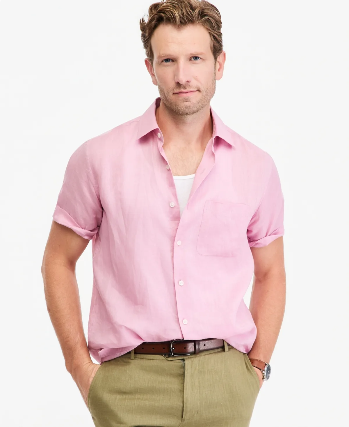100% Linen Shirt by Club Room