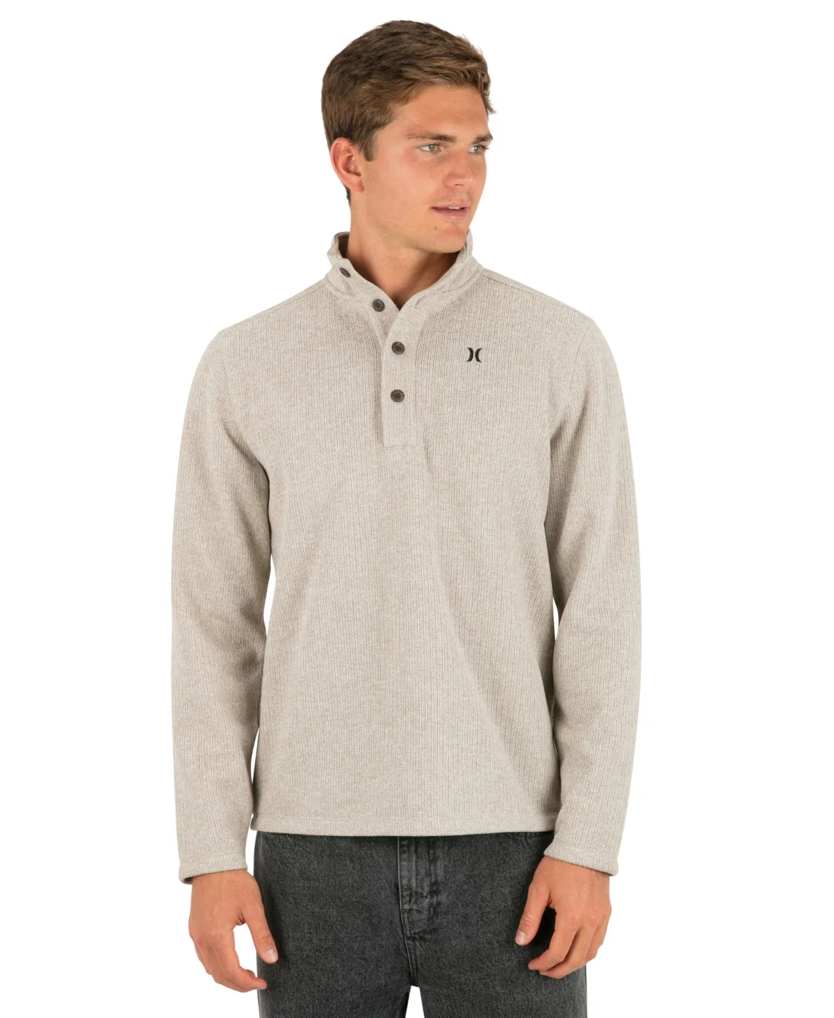 Fairmont Mock Neck Classic-Fit Long Sleeve Pullover Sweater by Hurley