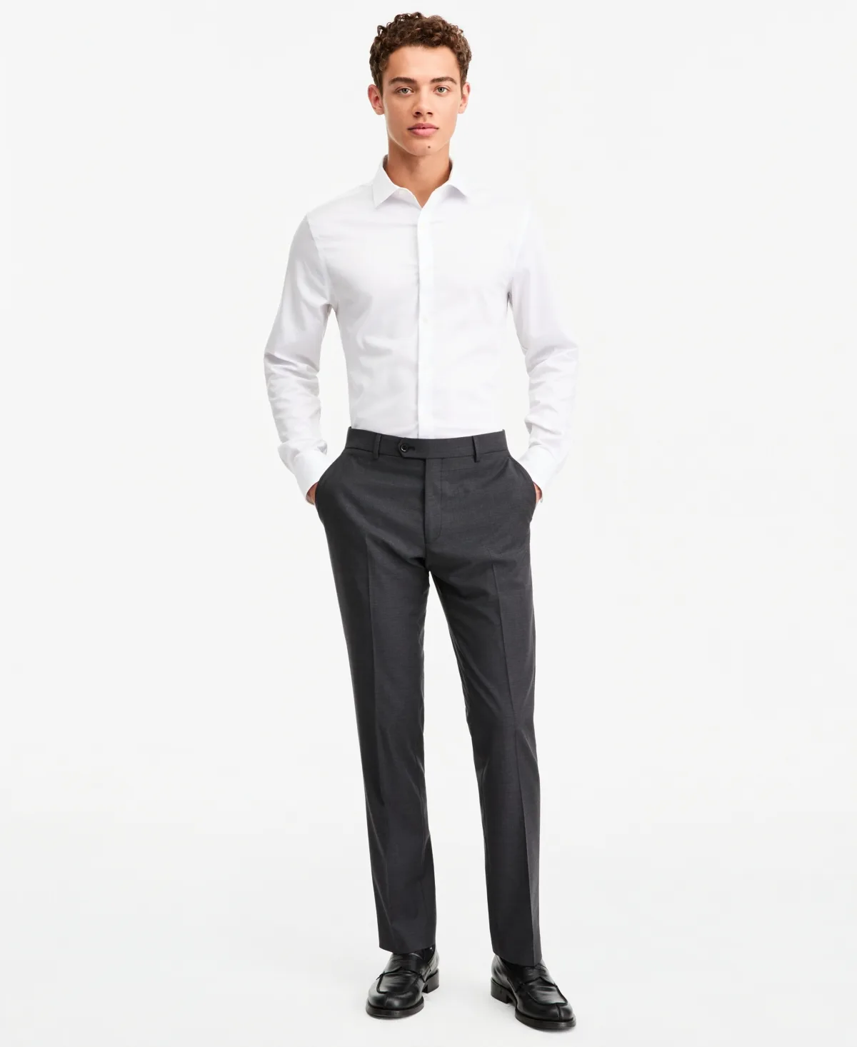 Modern-Fit Wool Th-Flex Stretch Suit Separates Pants by Tommy Hilfiger