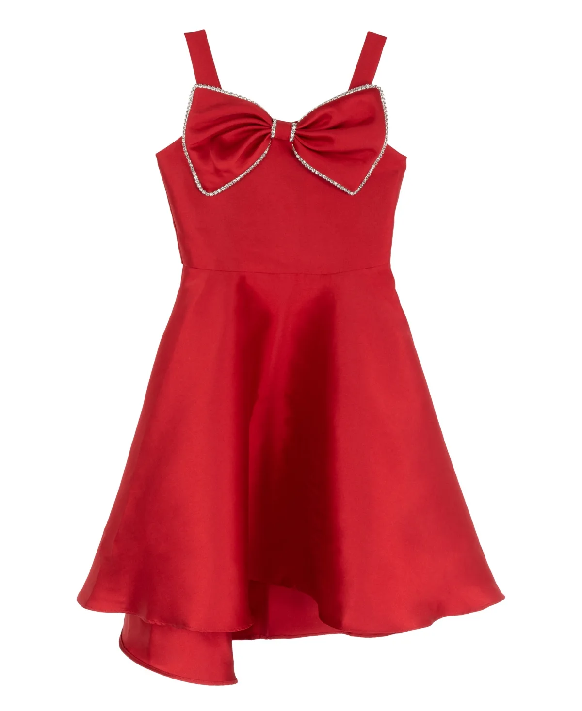 Solid Mikado Bow Skater Dress by Rare Editions