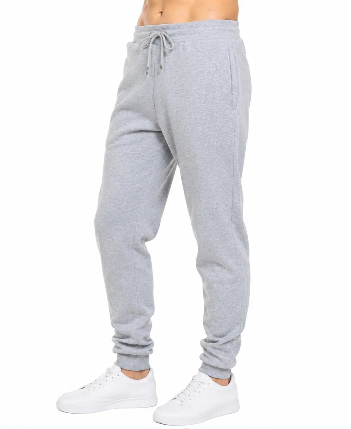 Heavyweight Fleece Modern-Fit Zipper-Pockets Jogger Sweatpants by Blu Rock