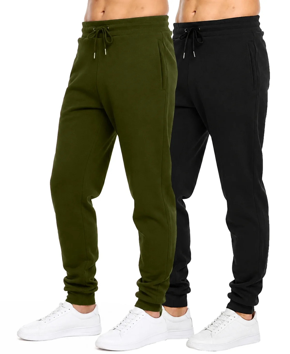 Heavyweight Fleece Jogger Sweatpants, 2-Pack by Blu Rock