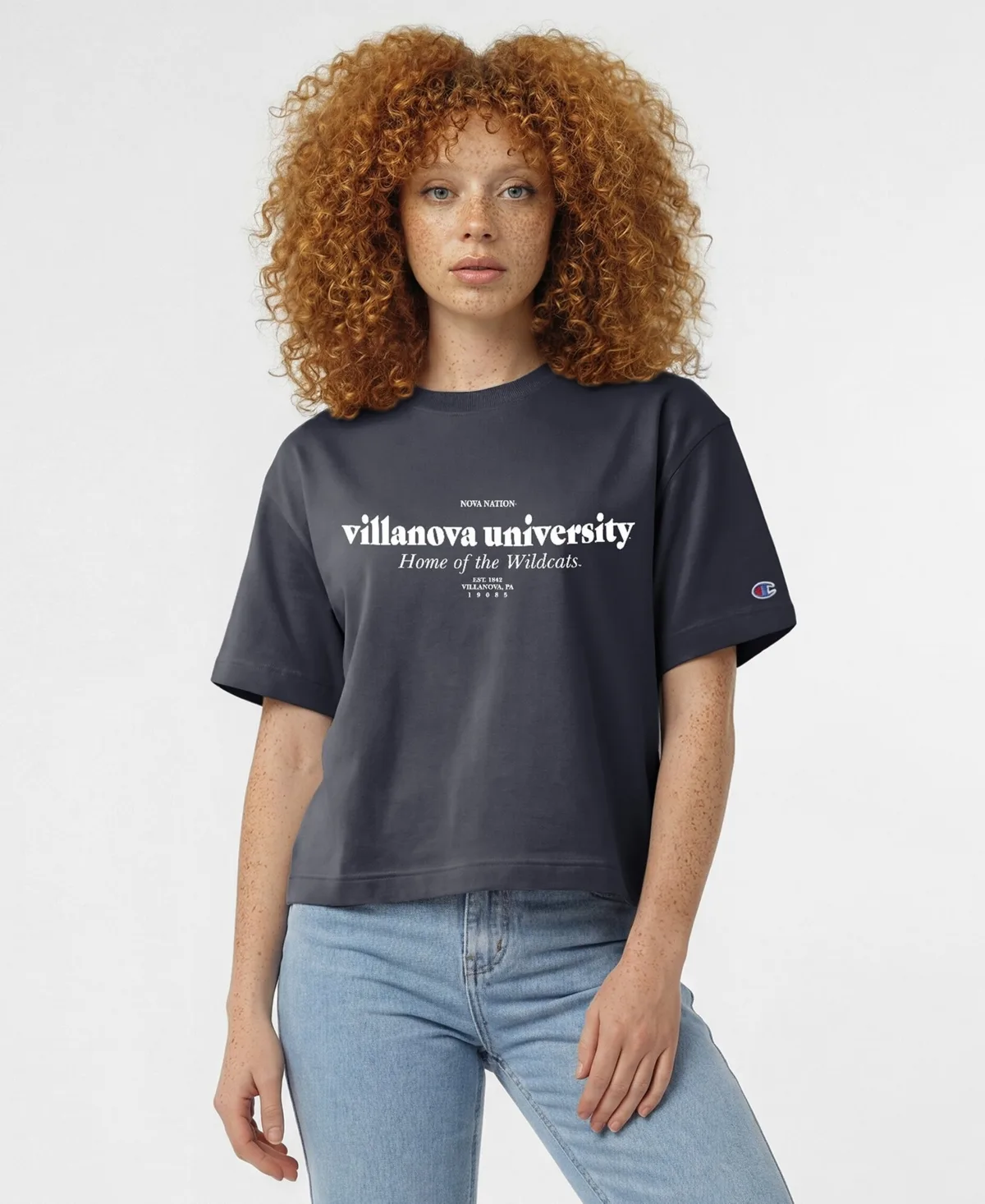 Home Wordmark Crew Neck Relaxed-Fit Graphic T-Shirt by Champion