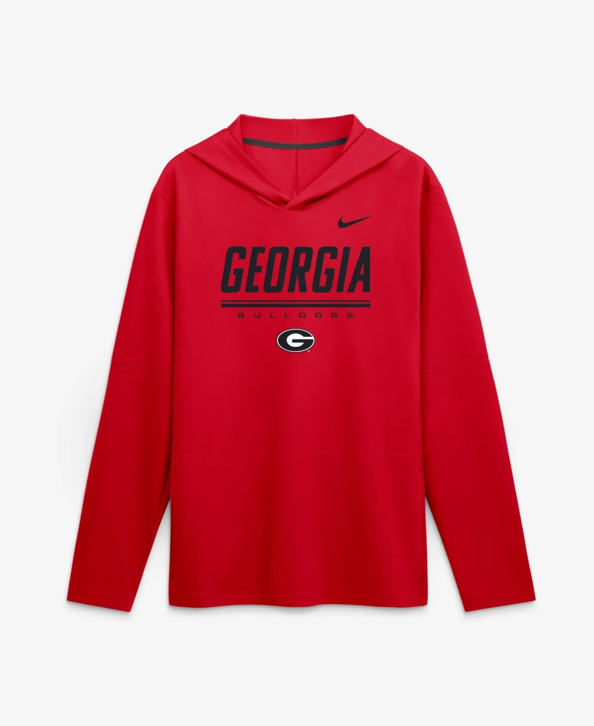 Georgia Bulldogs 2026 Sideline Lightweight Long Sleeve Hooded Dri-Fit Top