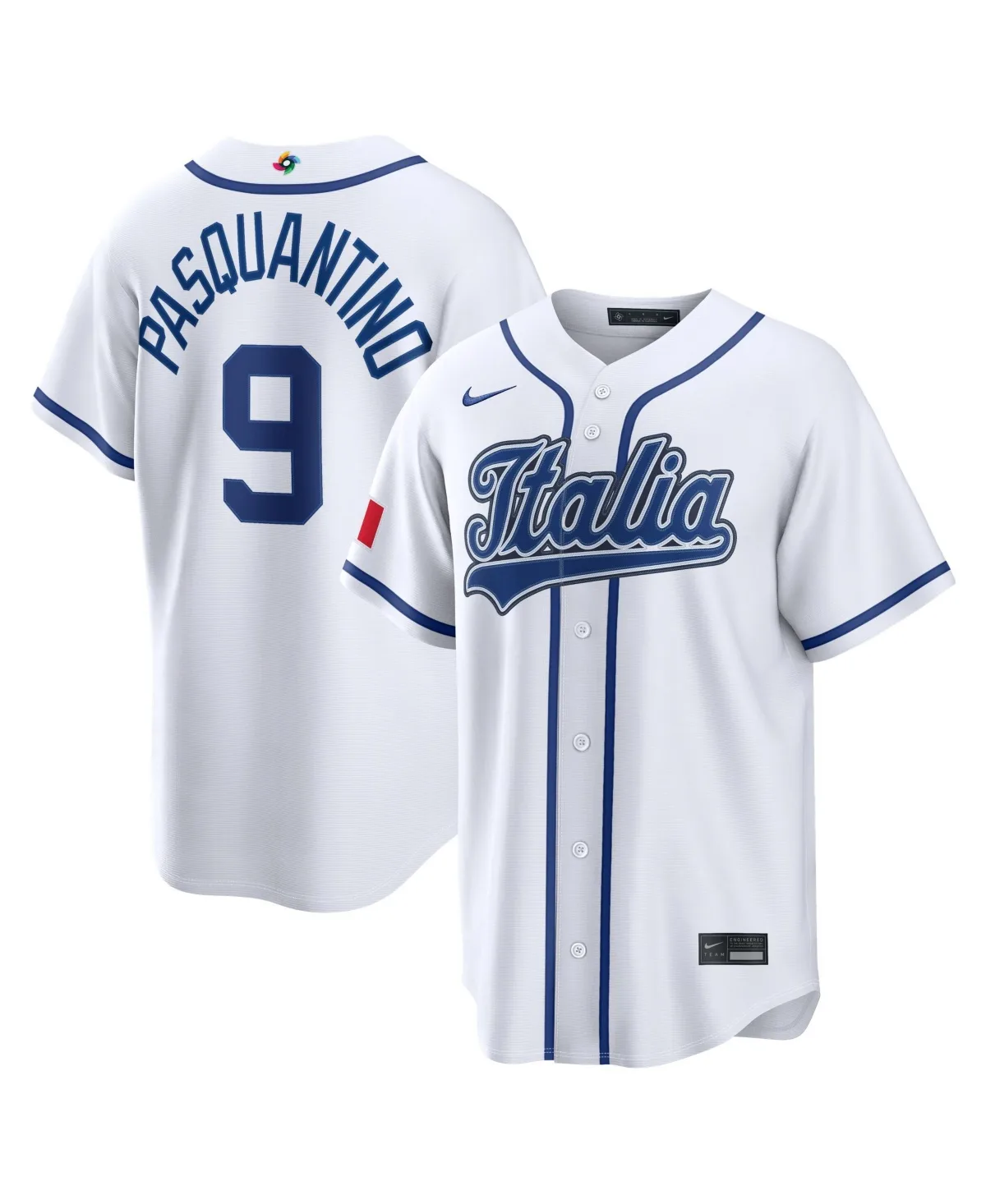 Vinnie Pasquantino Italy Baseball 2026 World Baseball Classic Home Stadium Jersey by Nike