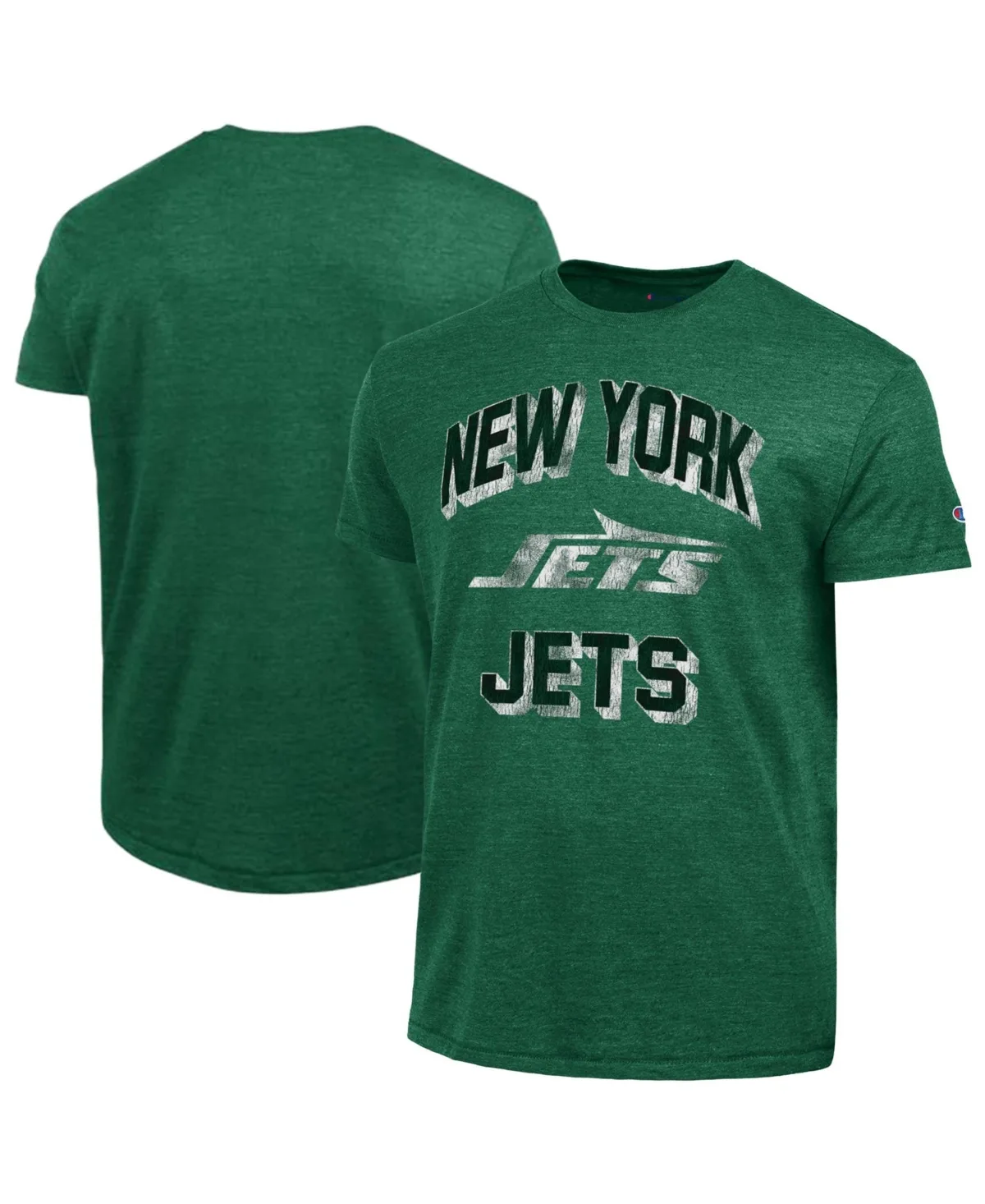 New York Jets Ultimate Tri-Blend Distressed T-Shirt by Champion