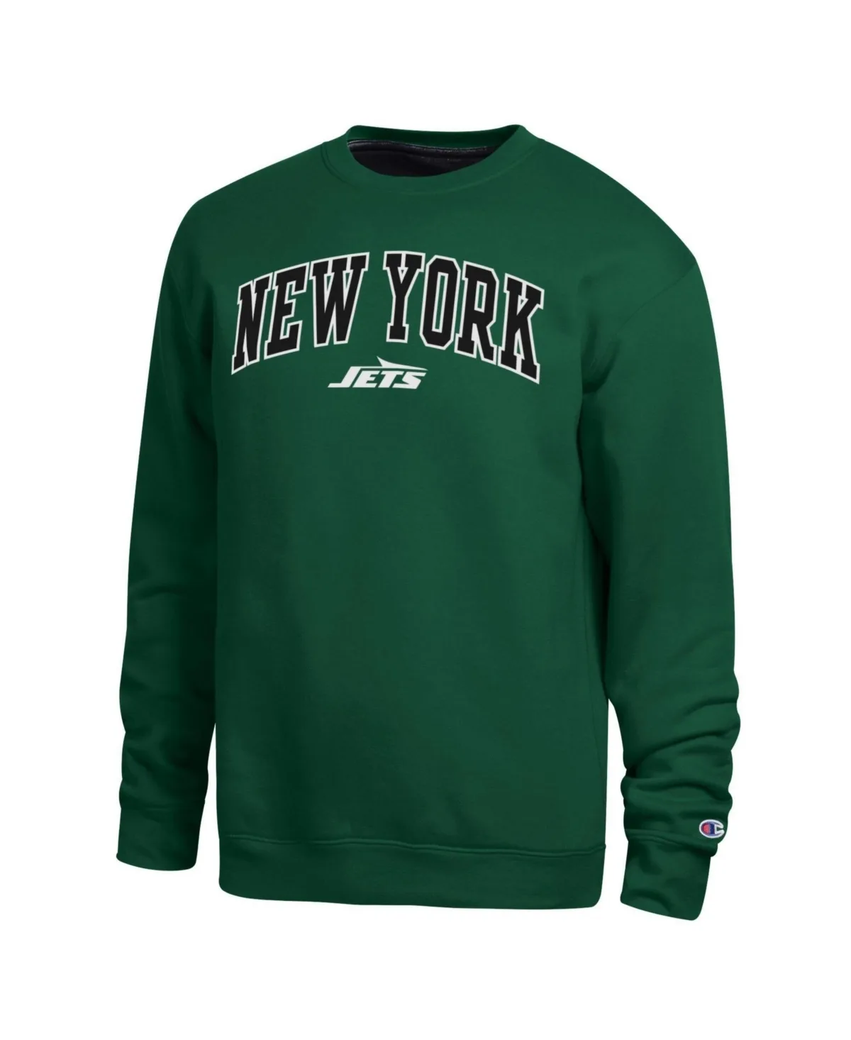 New York Jets Crewneck Graphic Long-Sleeve Sweatshirt by Champion