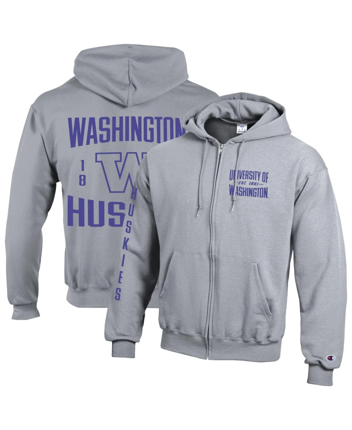 Miami Heat Powerblend Full-Zip Fleece-Lined Hoodie