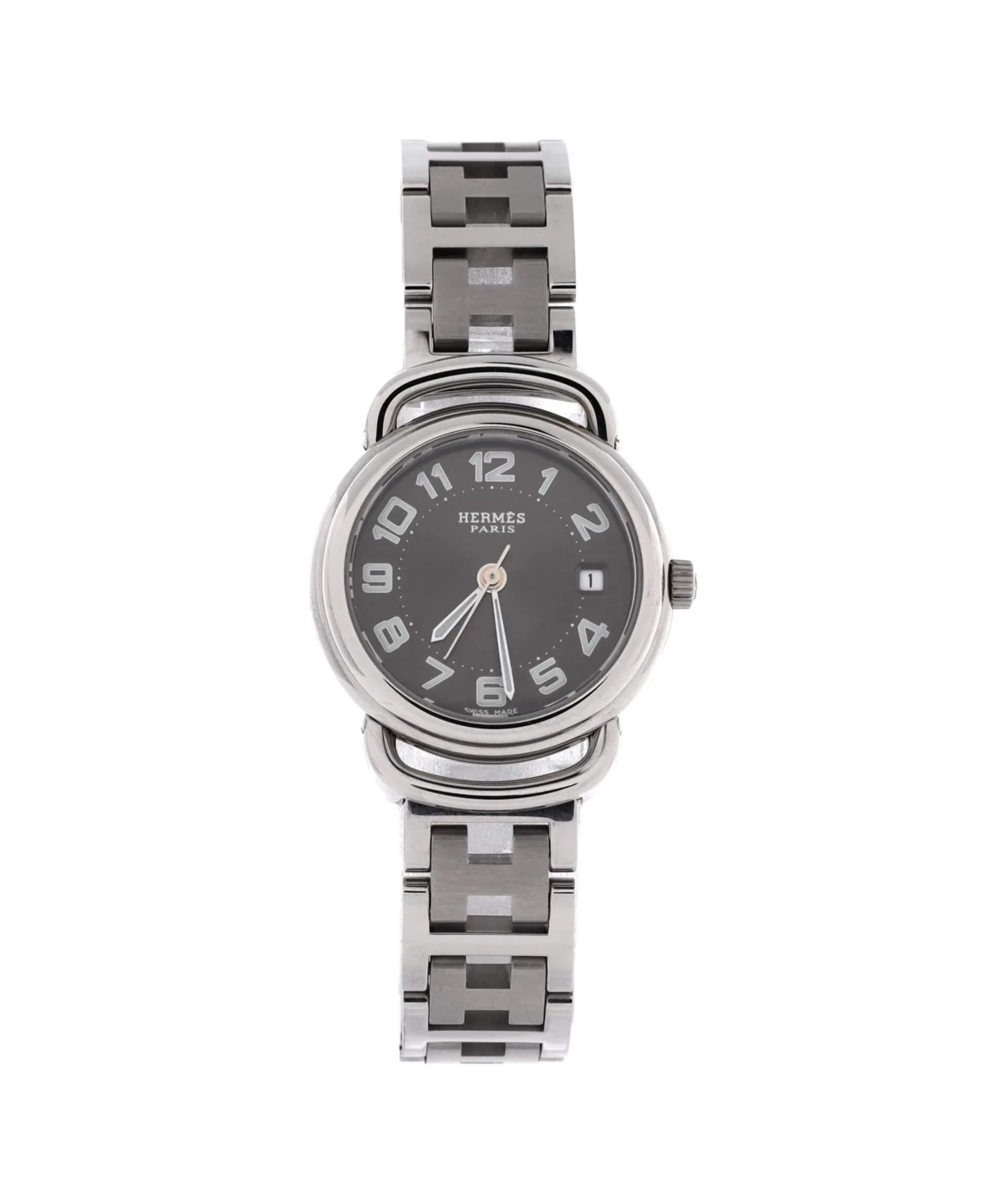 Pre-Owned Hermès Pullman Quartz Watch in Stainless Steel 25mm by Hermes