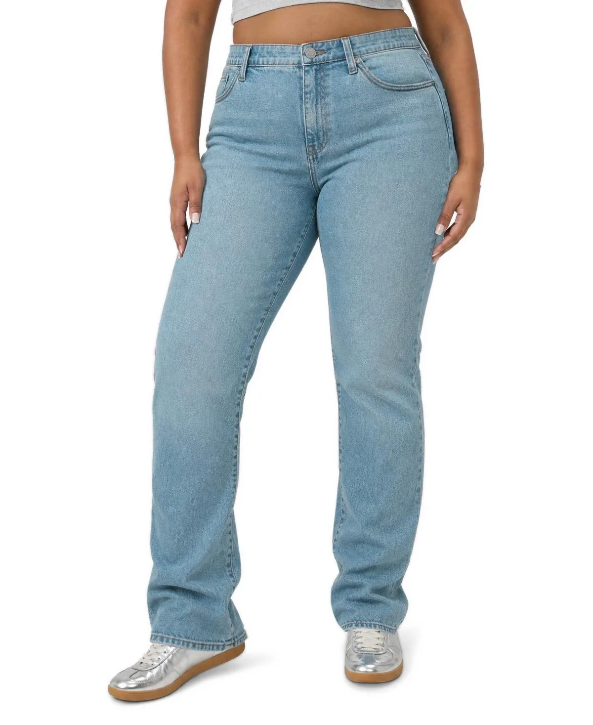 High-Rise Straight-Leg Jeans