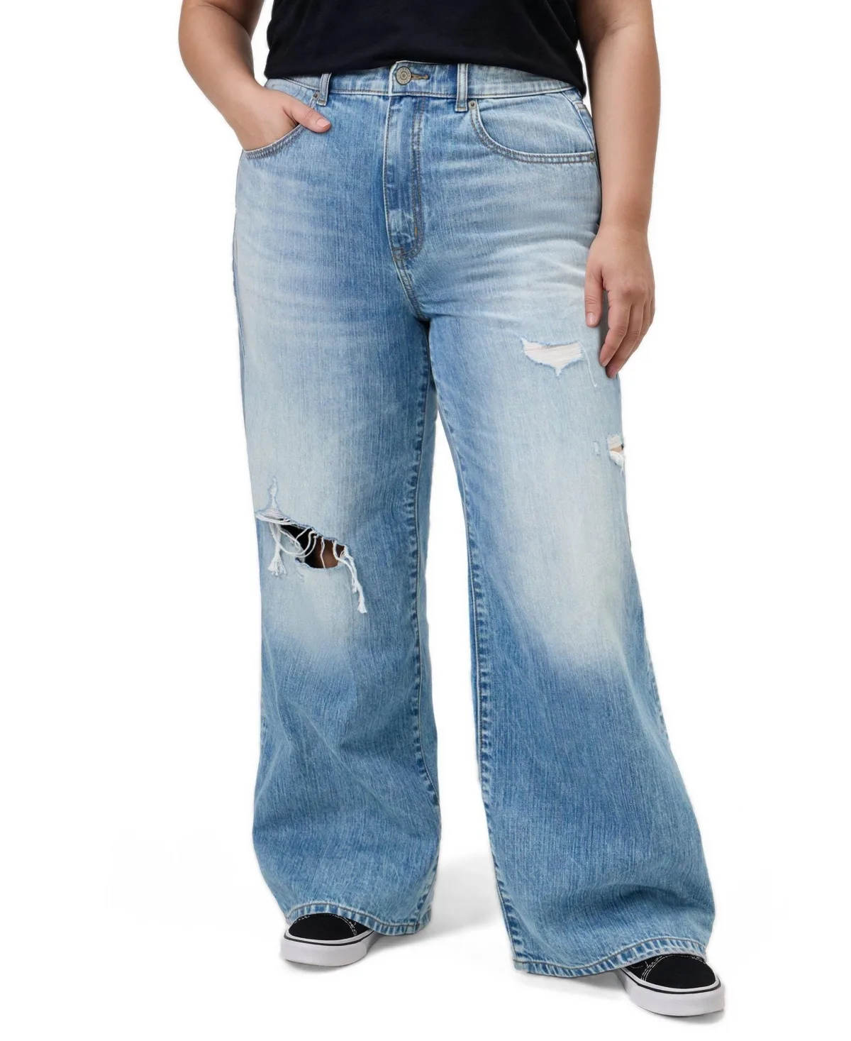 High-Rise Baggy Wide-Leg Jean by Torrid