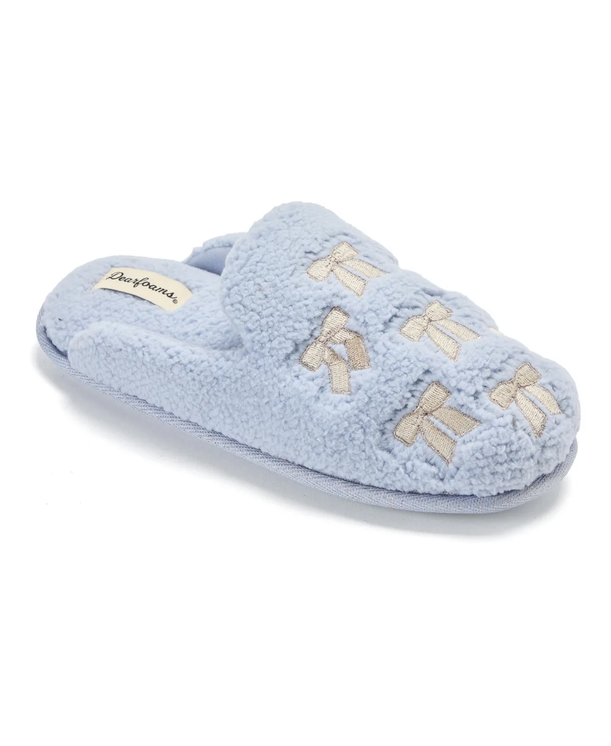 Teddy Heart Scuff Slippers by Dearfoams