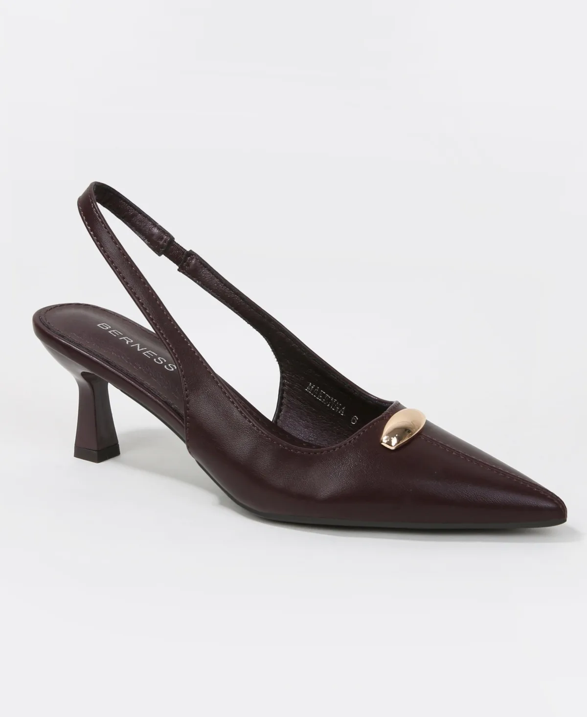 Makenna Gold-Tone Accent Slingback Heels by Berness