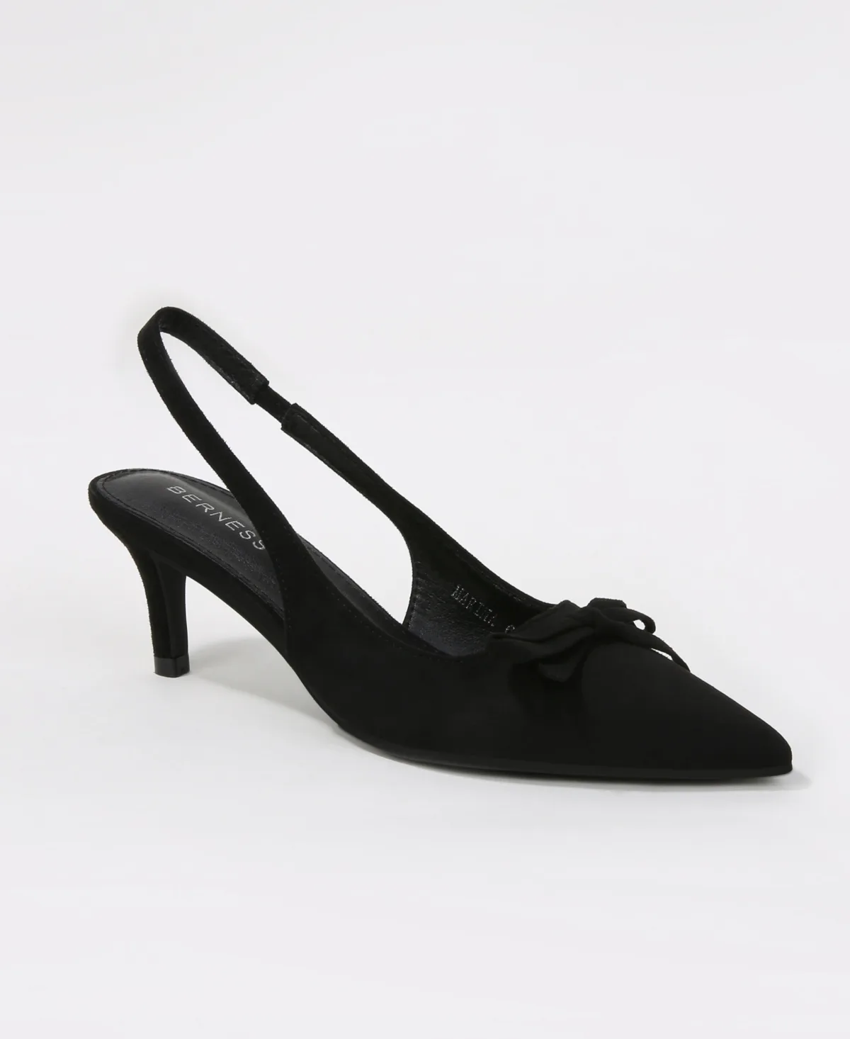 Marina Faux Suede Slingback Kitten Heel Pumps