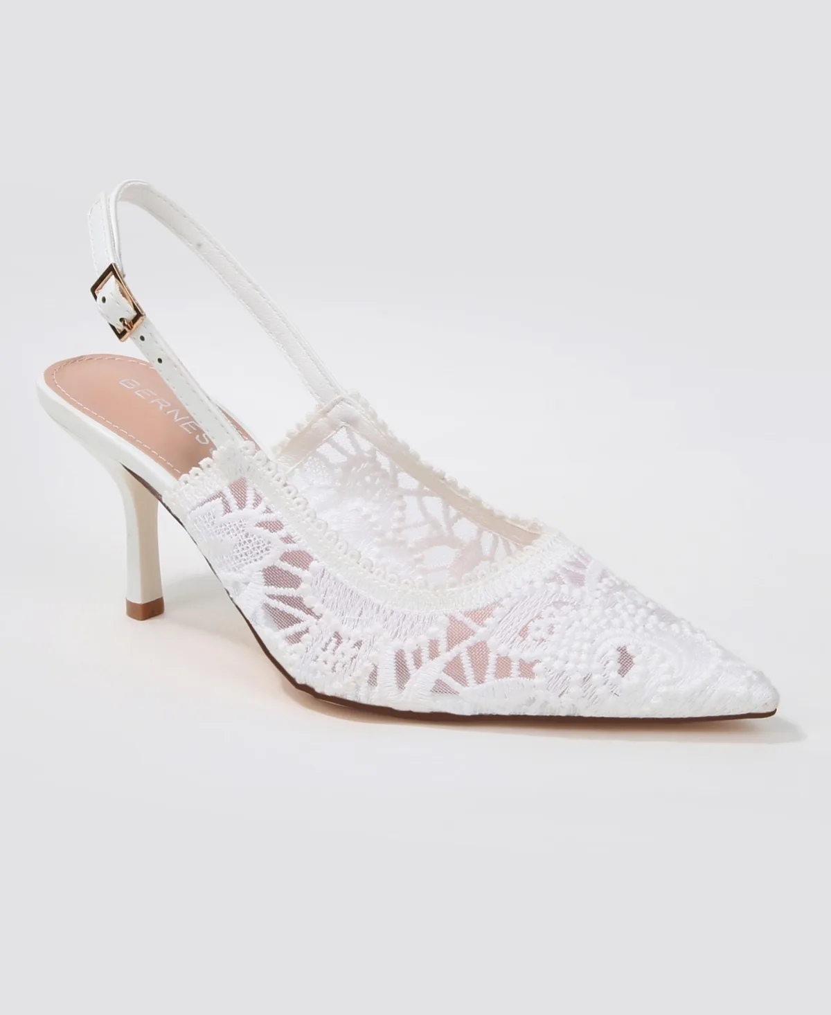Hertha Lace Upper Slingback Heels by Berness