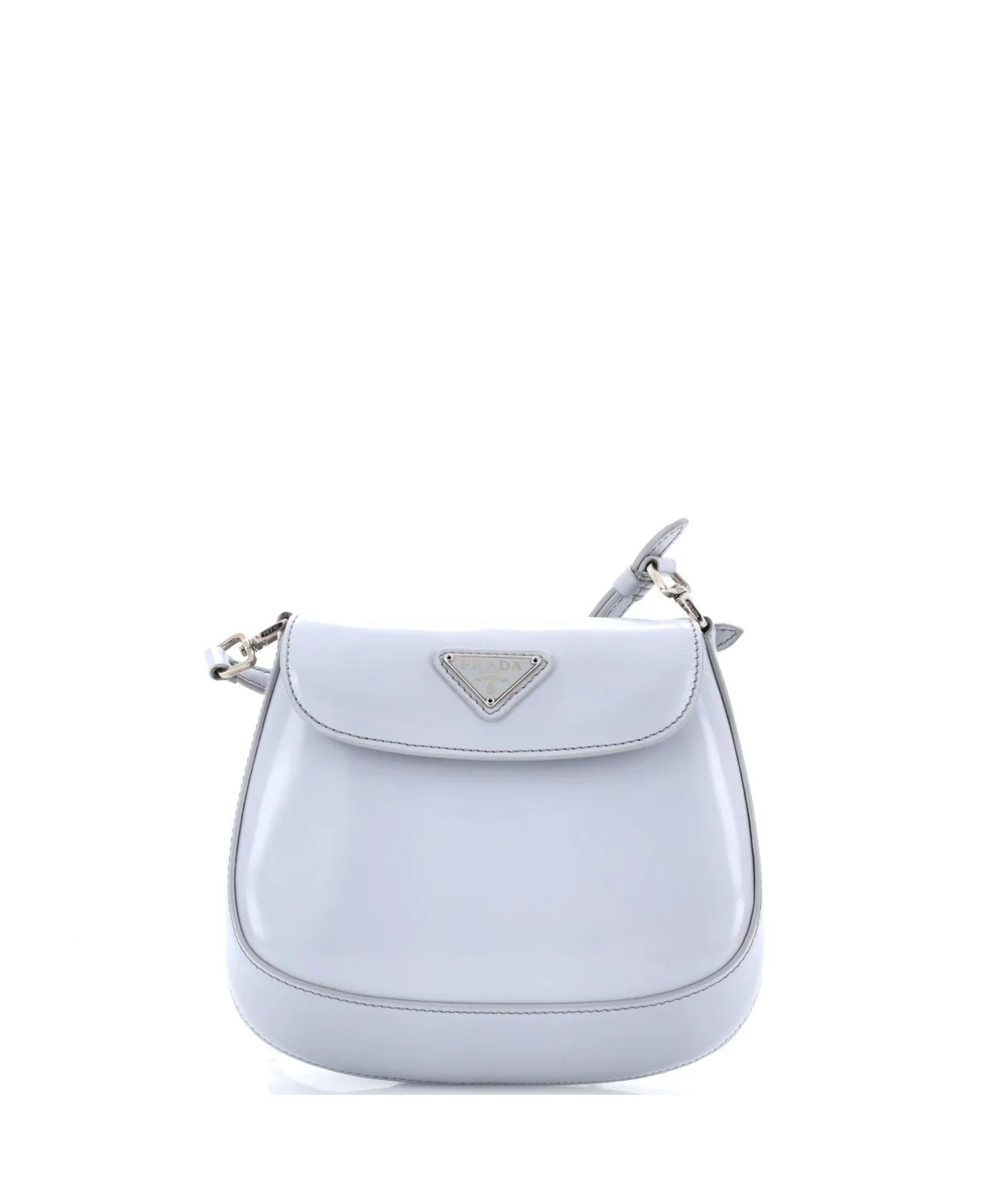 Mini Cleo Flap Shoulder Bag Spazzolato Leather (Pre-Owned) by Prada