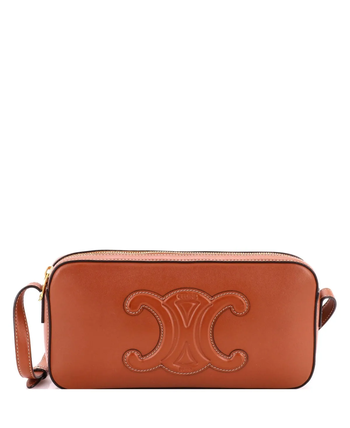 Pre-Owned Celine Small Cuir Triomphe Camera Shoulder Bag Leather by Celine